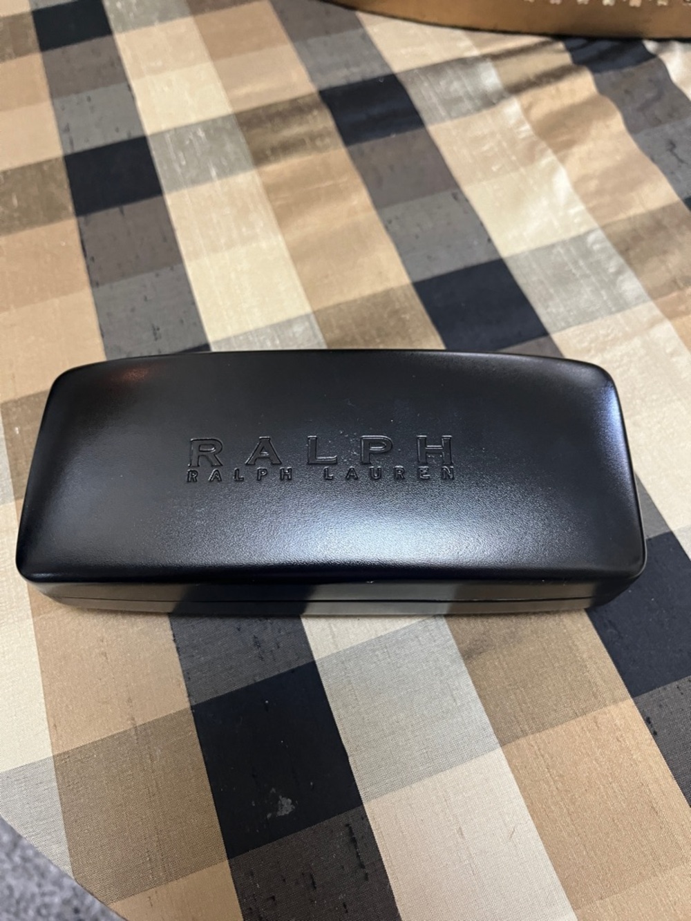 Ralph Lauren Black Embossed Eyewear Case